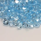 Natural Round Natural Round Diamond Cut High Quality Sky Blue Topaz