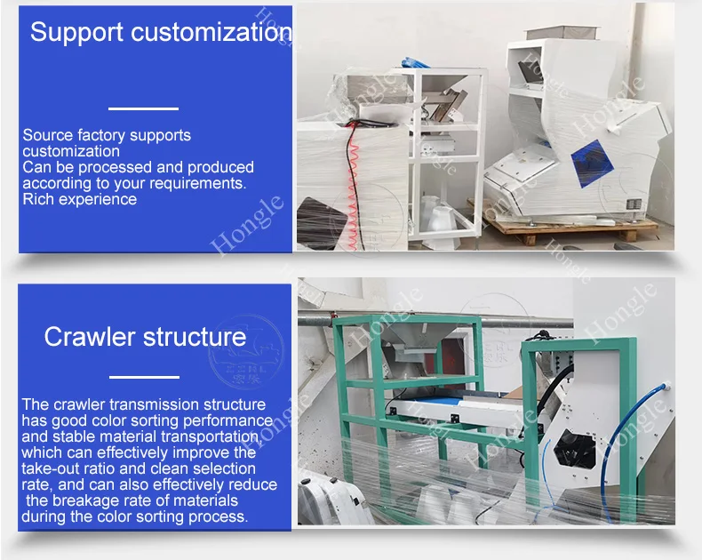 Cardamom Colour Sorting Machine Belt Olive Chilies Optical Bean Color Sorter Machine for Minerals manufacture