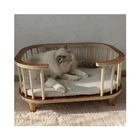 Bed Manufacturers Sell High Quality Cylindrical Fabric Small Bed Cat Bed