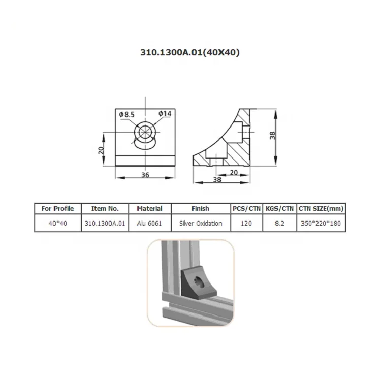 Kitchen top base bracket installation method connection point