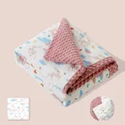 Baby Fabric Fabric// Wholesale Cheap Price 100% Polyester Baby Blanket Fabric Plush Minky Dot Fabric//