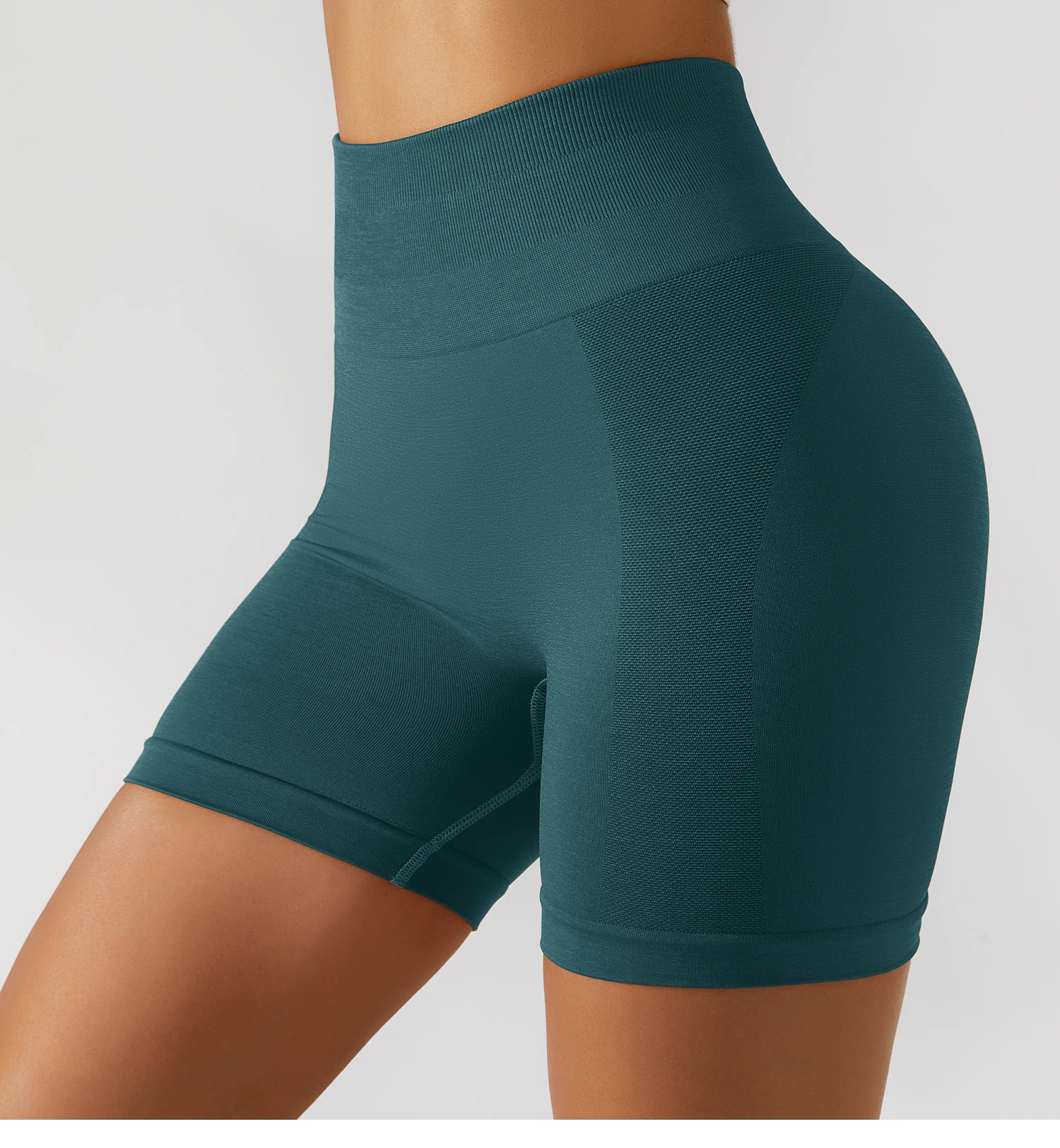 Tik Tok Seamless Hip Lift Yoga Shorts Tummy Control Biker High Waist Gym Leggings