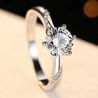 Ring Diamond Wholesale 925 Sterling Silver Ring 416 Engagement CZ Diamond Rhodium Plating For Women