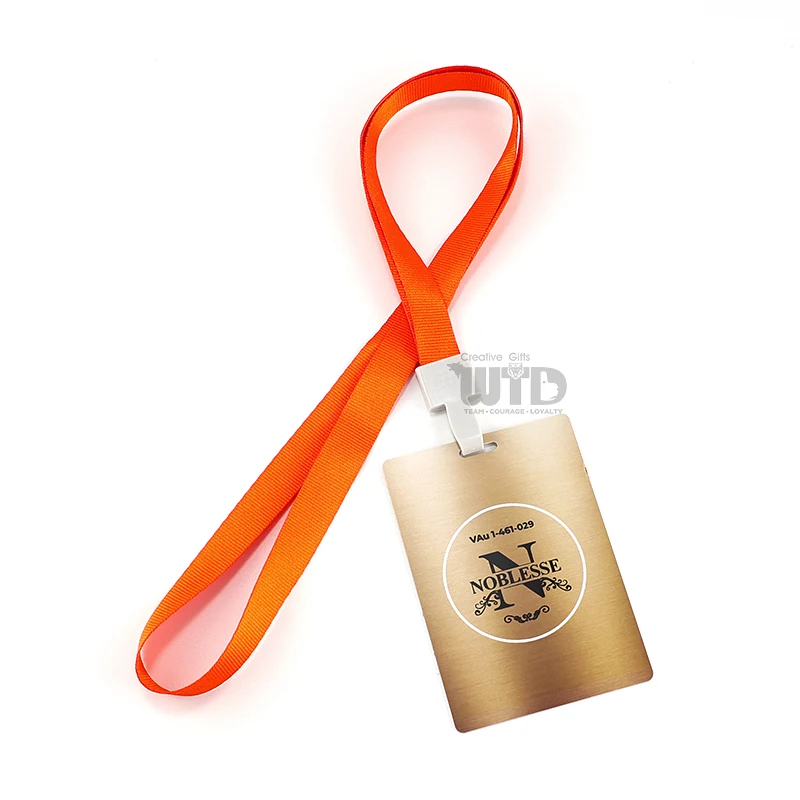 product high quality polyester lanyard with hook accessory personalized logo id card badge holder for college teachers doctors staff-7