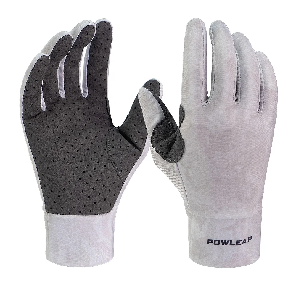 white hunting gloves