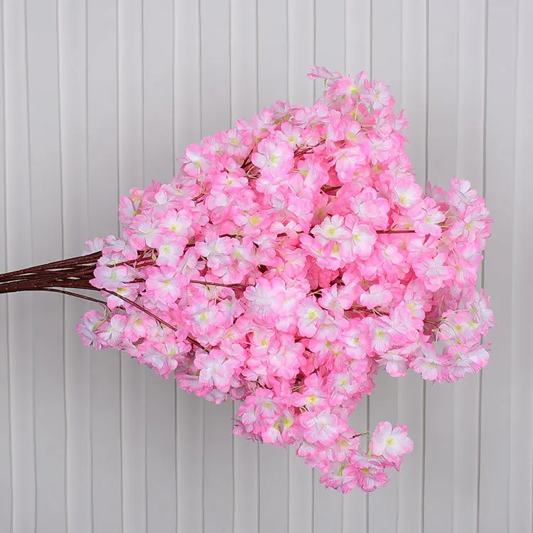 2023 100 Cm Silk Cherry Blossom Flowers For Home Decoration Pink White