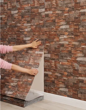 Self Adhesive 3d Foam Brick Wallpaper Peel and Stick Wallpaper Stickers for Home Decor