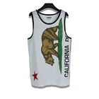 Cotton SMILEY Custom Design Men Cotton Mesh Printed Tank For Sports