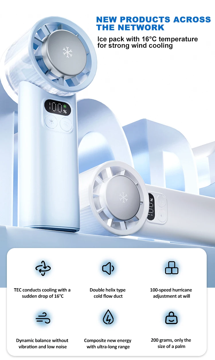 Speed Mini Handheld Fan, Portable, USB - detail 2