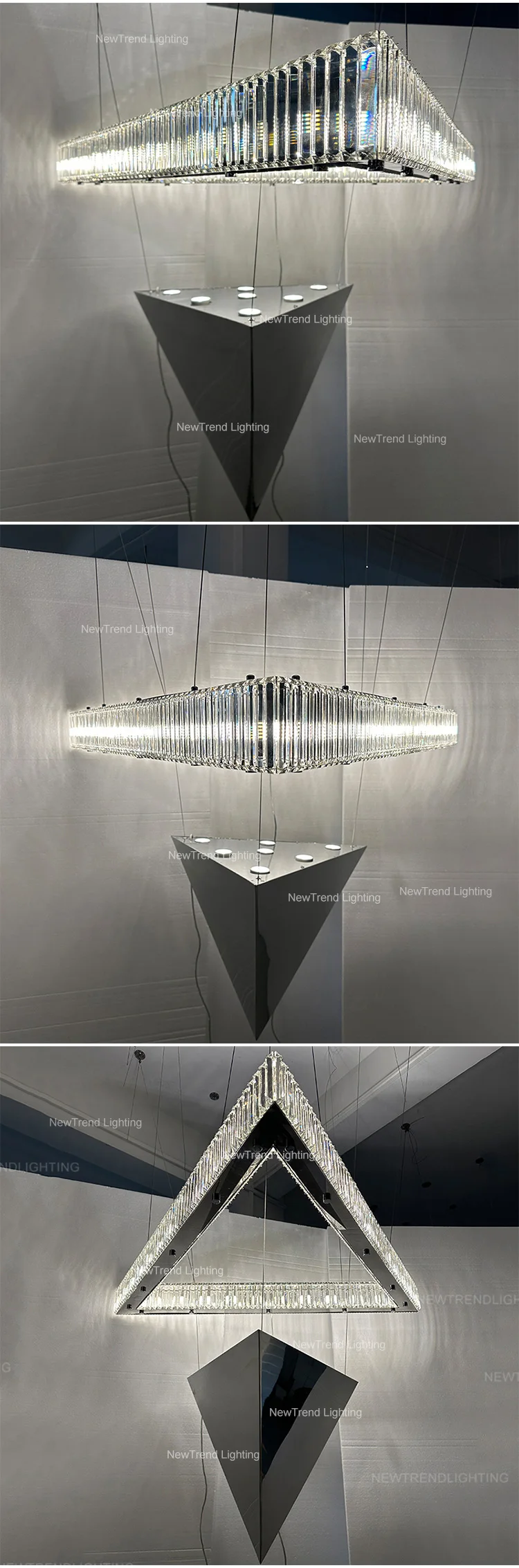 CPL-370 Luxury Style Indoor Decoration Villa Show Room Bar Custom Modern Crystal Chandelier supplier