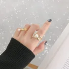 Gold Ready To Ship High End Sterling Silver Ring Pearl Ring Gold Plated