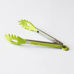 Non-Stick Pasta Noodles Silicone Kitchen Tongs 9 /12 inches Cooking Food Tongs with Non-Slip Grip on the Handle