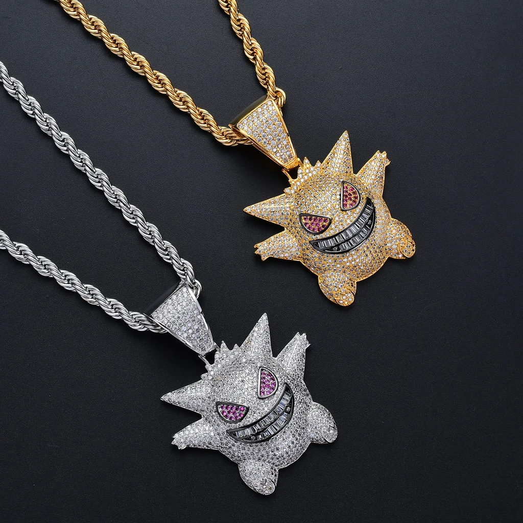 Hip Hop Pendant Cartoon,Pokemon,Iced 