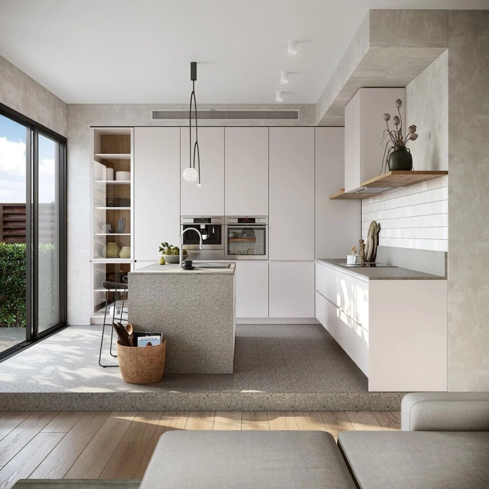 Factory Directly White Kitchen Cabinets