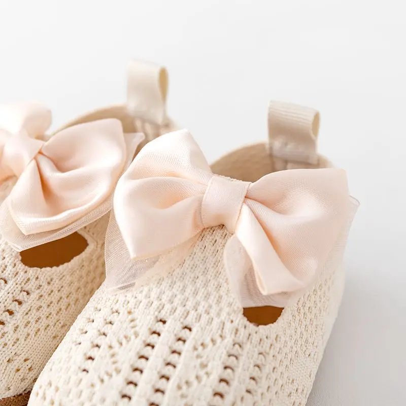 Fashionable Casual Baby Girl Princess Shoes Breathable Mesh Soft Rubber Sole Spring Summer Autumn Shoes 0-18 Months factory
