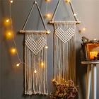 Decor Macrame Wall Decor Bohemian Wedding Decor Cotton Rope Knitted Heart Macrame Wall Hanging