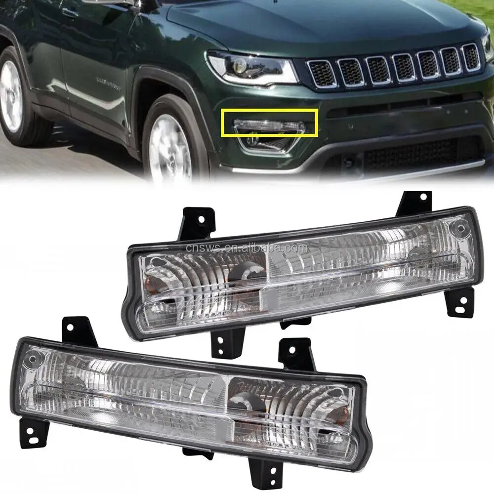 product for 2017 2020 jeep compass parking signal  lamp assy light halogen or led passenger  driver side-35