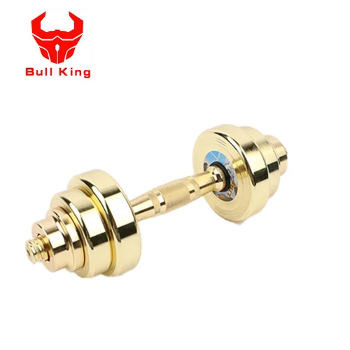 Gold dumbbell set hot sale