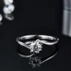Rings Gold Factory Outlet 0.5 Ct Twisted Arm Snowflake Platinum Wedding Rings Gold 18k Couple Diamond