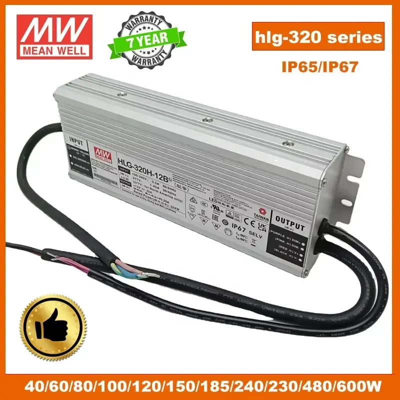 Hlg Series Mean Well Hlg 80h 42a Constant Voltage Constant Current