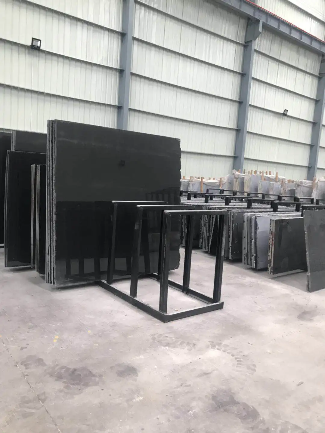 Hot sale in China titanium granite slab pure black granite tile  absobute black granite