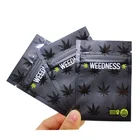 Resealable Smell Proof Black Plastic Ziplock Packaging Mylar Bags Weed With Window