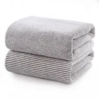 Towel Bath Towels Grey Stripe Soft Spa Luxury Designer Large Towel Cheap Hotel 100% Cotton Bath Towels