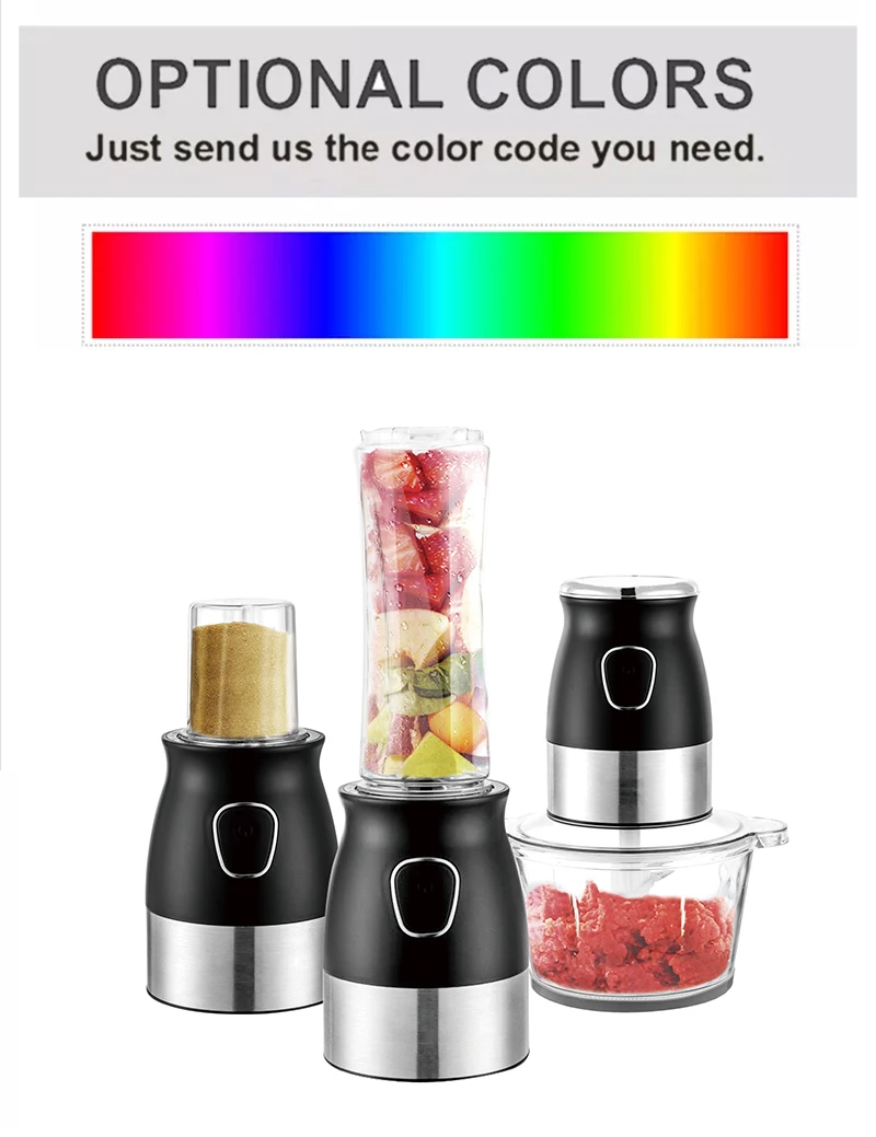 Household Food Chopper With Glass Bowl And Fruit Juicer Multifunctional