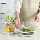 Storage China Factory Wholesale PET Kitchen Rectangular Refrigerator Storage Box
