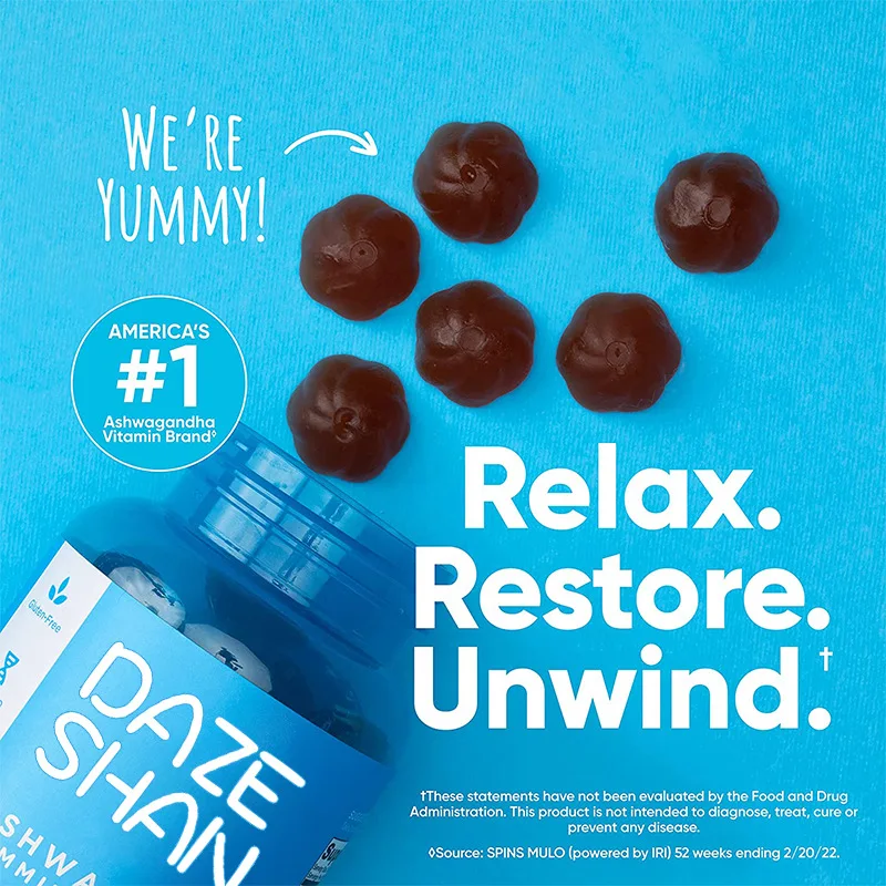 South Africa Drunk Eggplant Soft Candy Ashwagandha Gummy Amazon Hot