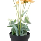 Plants Wholesale Plastic Small Bonsai Mini Simulation Plants Potted Artificial Flowers For Home Decoration