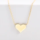 Jewelry Silver 925 Necklace Fashion Silver Jewelry 925 Gold Plated Heart Shaped Necklace