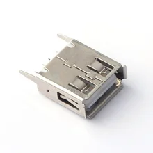 USB 2.0 Type-A Vertical Plugin USB Female Connectors ROHS High Quality