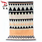 100% Cotton Towels 100% 100% Cotton Summer New Design Fashion Geometric Pattern Velvet Jacquard Beach Towel For Holiday
