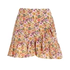 Design Skirt 2021 Fashion Classic Design Floral Mini Pleated Chiffon Double Layer Ruffle Skirt