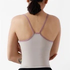 Vest Tank Top Women Women Custom Racer Back Plain Ribbed Seamless Gym Fitness Vest Workout Yoga Sport Bra Tank Top Women