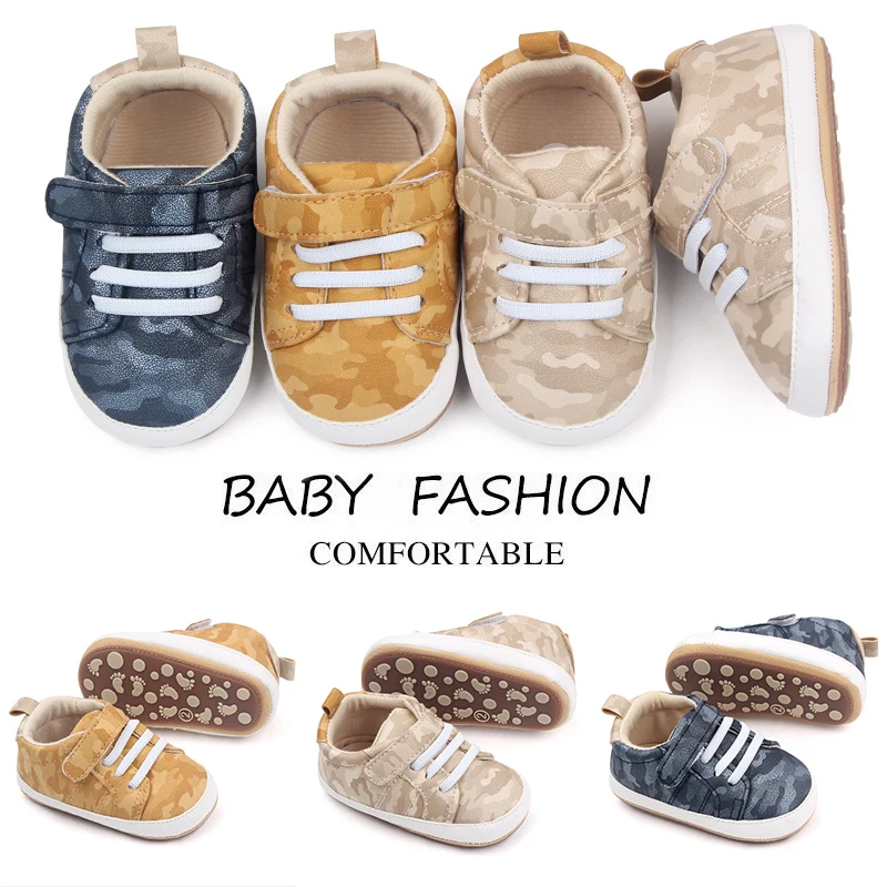 Spring and Autumn Baby Soft Soles Non-slip Camouflage Baby Casual Toddler Shoes manufacture