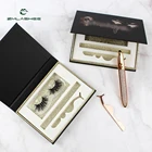 Cross Eyelashes Natural Bow Mink Fur 3d 100% Real Mink Cross Eyelashes Siberian Mink Fur