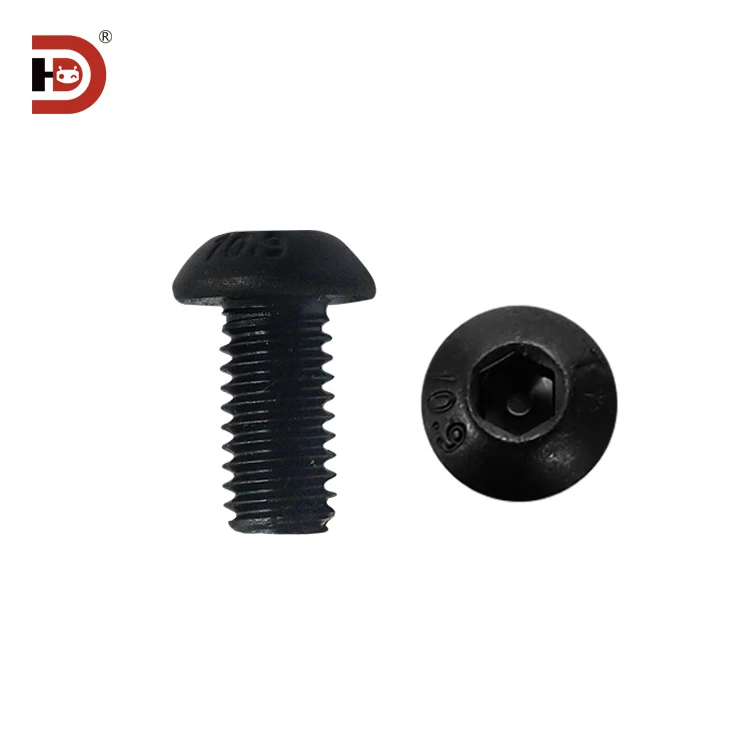 10.9 Grade High Hardness Carbon Steel Screw Hexagonal Round Head Bolt Locking Component M4/5/6/8 manufacture