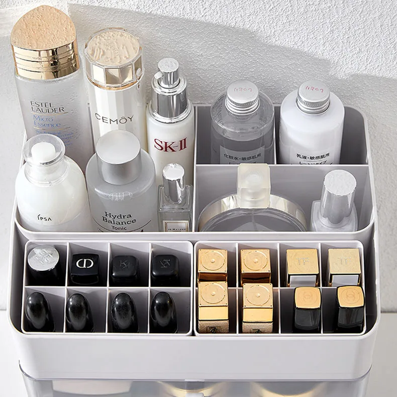 Drawer Makeup Organizer Vanity Cosmetic Storage Box Beauty Display Holder