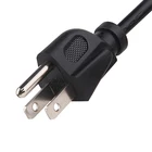 Cable For Power Ac Cable HELL-WELL AC 220V US Cable Cord 1M 1.5M 2M USA 3 Pin NEMA 5-15P For Computer USA Power Cord
