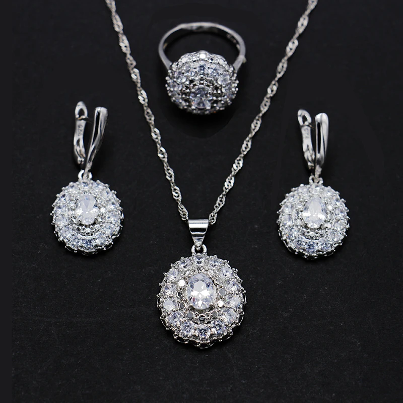 Jewelries And Assoceries Wedding Jewelry Sets Gold Plated Jewelry Necklaces Trendy Earrings Set