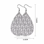 Drop Earrings Multi Color PU Woven Pattern Drop Earrings Fashion Drop Earrings