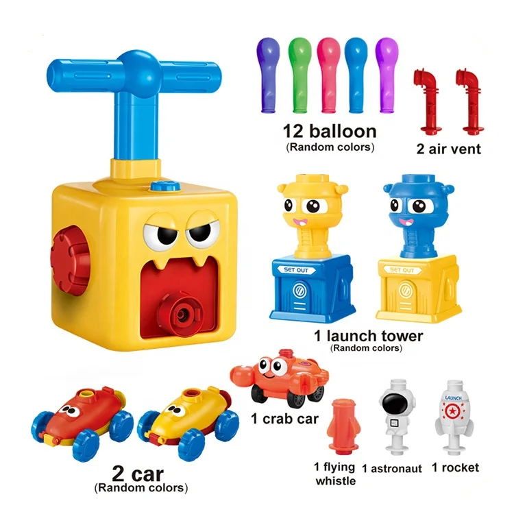 balloon launcher car toy set