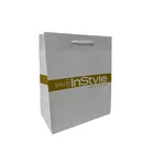 Velvet Paper Bag Paper Luxury Gray Velvet T Shirt Packaging Paper Bag With Ribbon Large Paper Bag Custom Logo