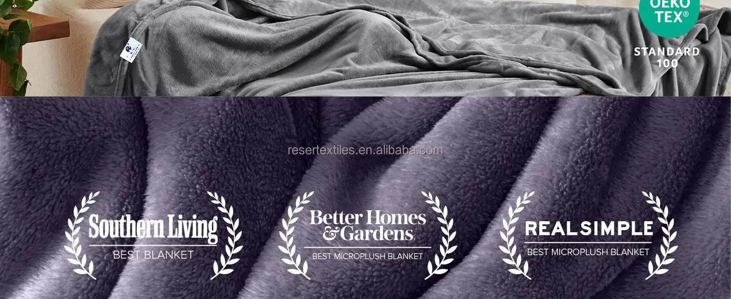 Ultra-Soft Luxury Home Knitted Modern Microplush Flannel Fleece Blanket Full/Queen Size Solid Cozy Warm Bed/Sofa/Couch Cover