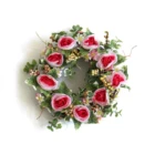Rose Factory Wholesale Simulation Artificial Small Rose Ring 12 Inches Valentine Day Wreath