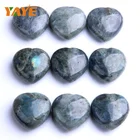 Labradorite Gifts Tumble Crystals Factory Price Natural Tumbled Labradorite Crystals Heart For Gifts