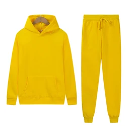 Hot Sale Custom Sweat Suits Tech Fleece Tracksuit Sweatsuit Unisex Sets Men's Sportswear Hoodie Set essentials hoodie