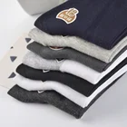 100% Hot Sale Custom Black White Basic Business Ankle Bamboo 100% Cotton Solid Color Socks For Men